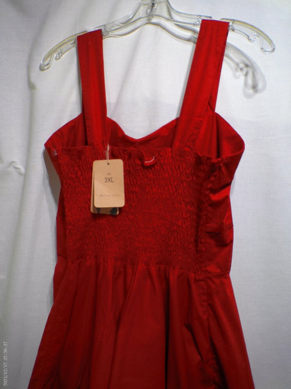 Maggie Tang Sundress Plus 3XL Red Retro Pin UP - Picture 5 of 8